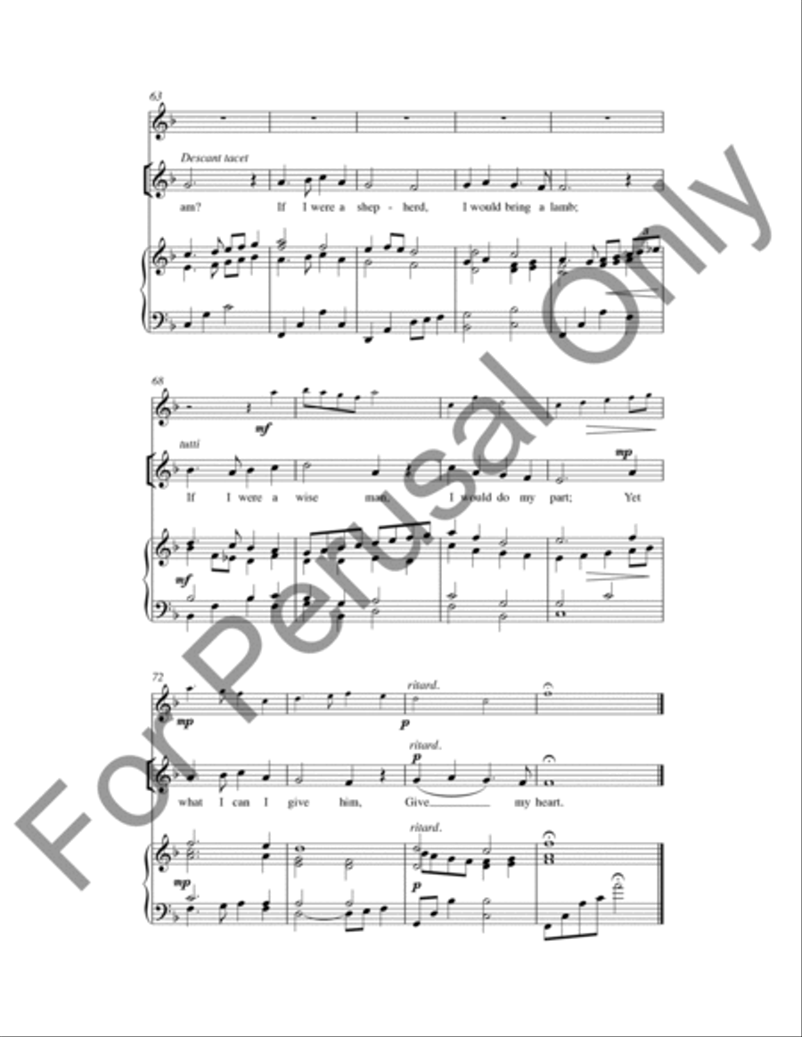 In The Bleak Midwinter (Choral Score) SA scores gallery preview page 8