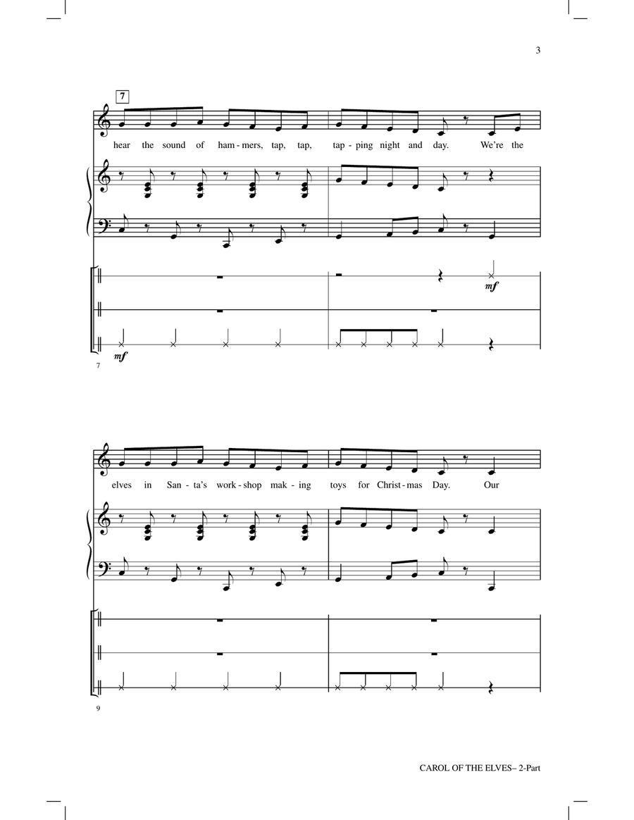 Carol Of The Elves Carol Of The Elves 2-Part scores gallery preview page 2