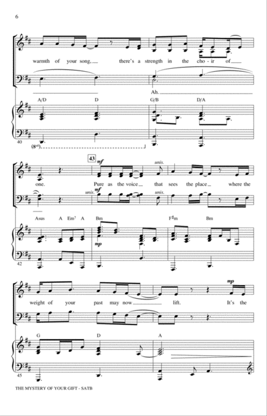 The Mystery Of Your Gift The Mystery Of Your Gift 4-Part scores gallery preview page 6