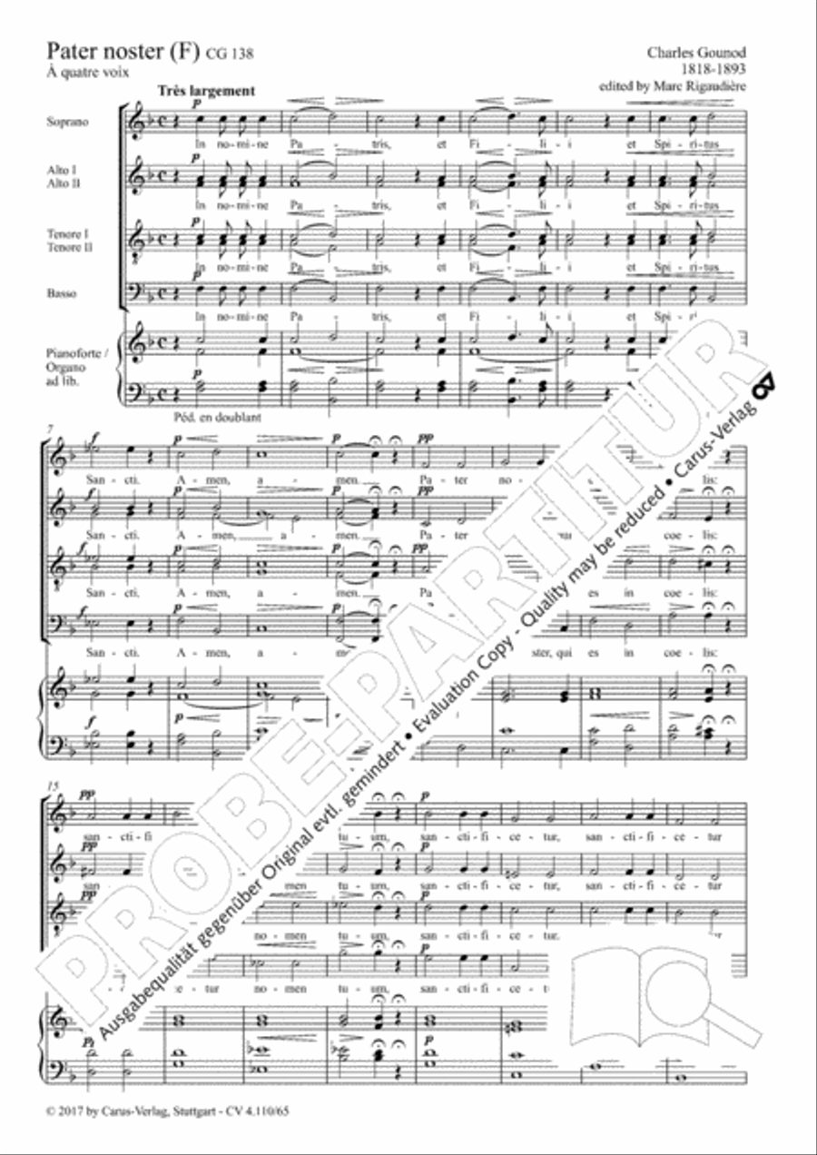 Pater noster Pater noster Choir scores gallery preview page 2