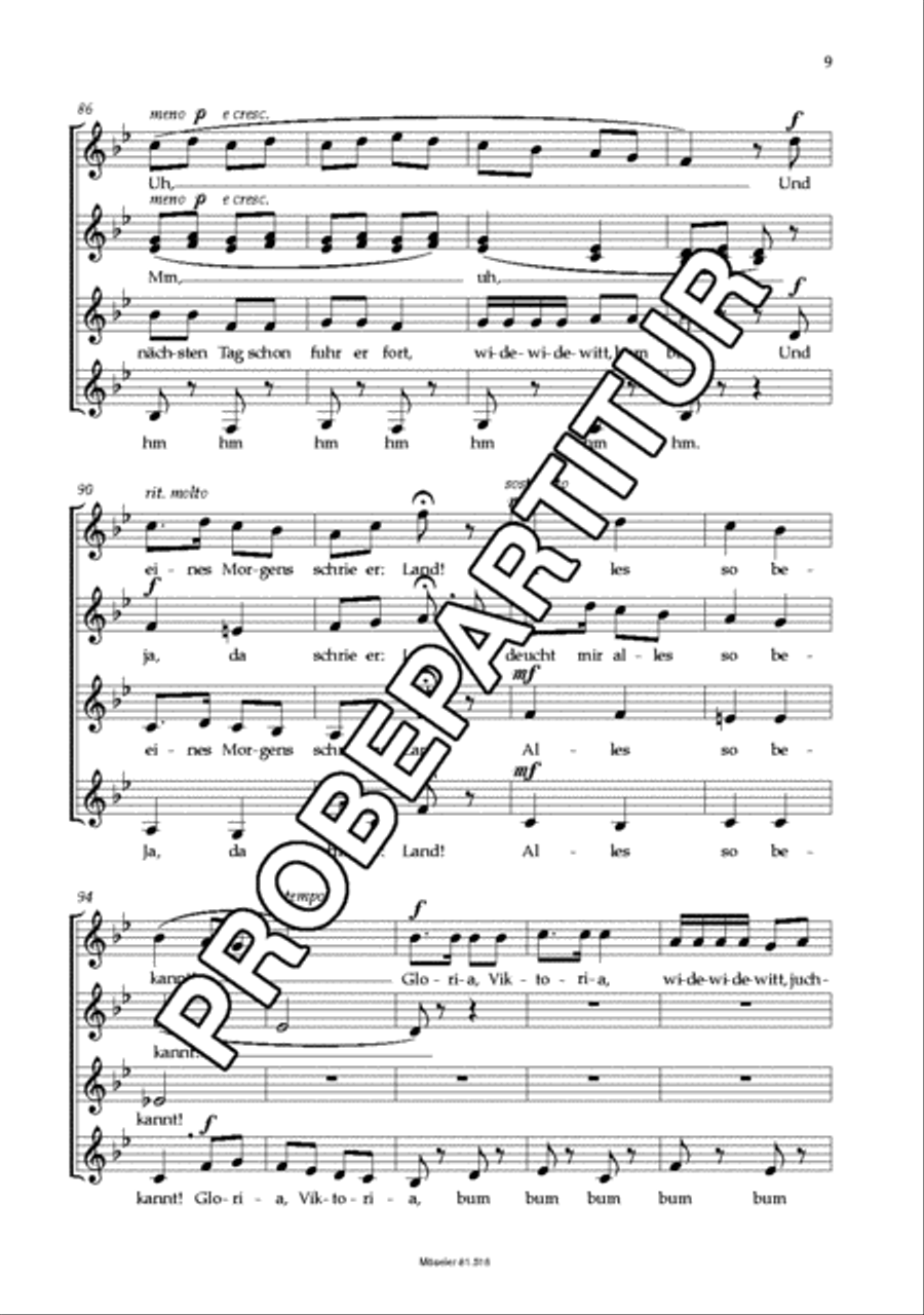 Die Entdeckung Amerikas op. 40,2 SSAA scores gallery preview page 10