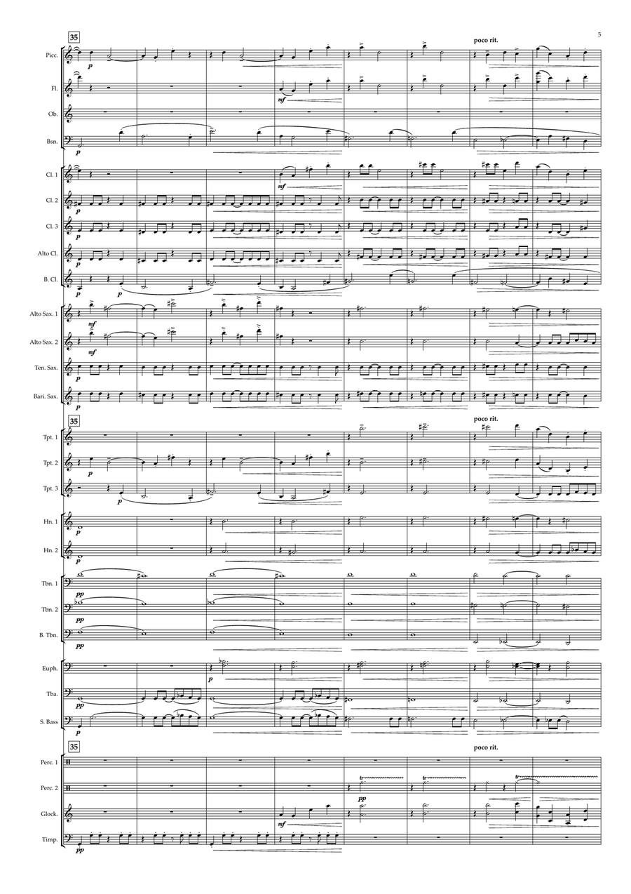 Outdoor Overture Concert Band scores gallery preview page 5