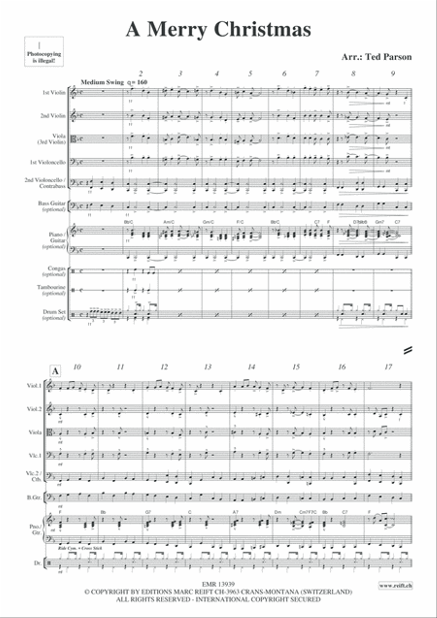 A Merry Christmas A Merry Christmas String Quintet scores gallery preview page 4