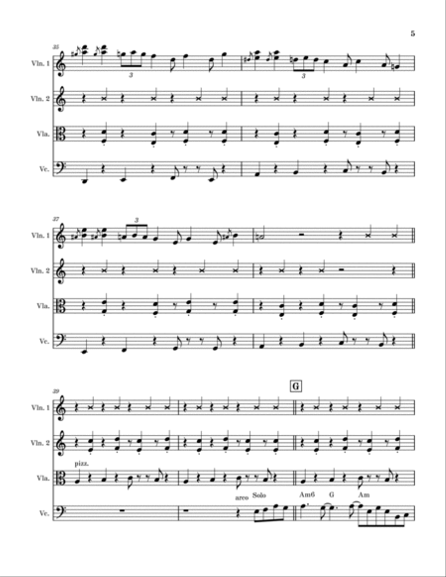 Unsquare Dance String Quartet scores gallery preview page 5