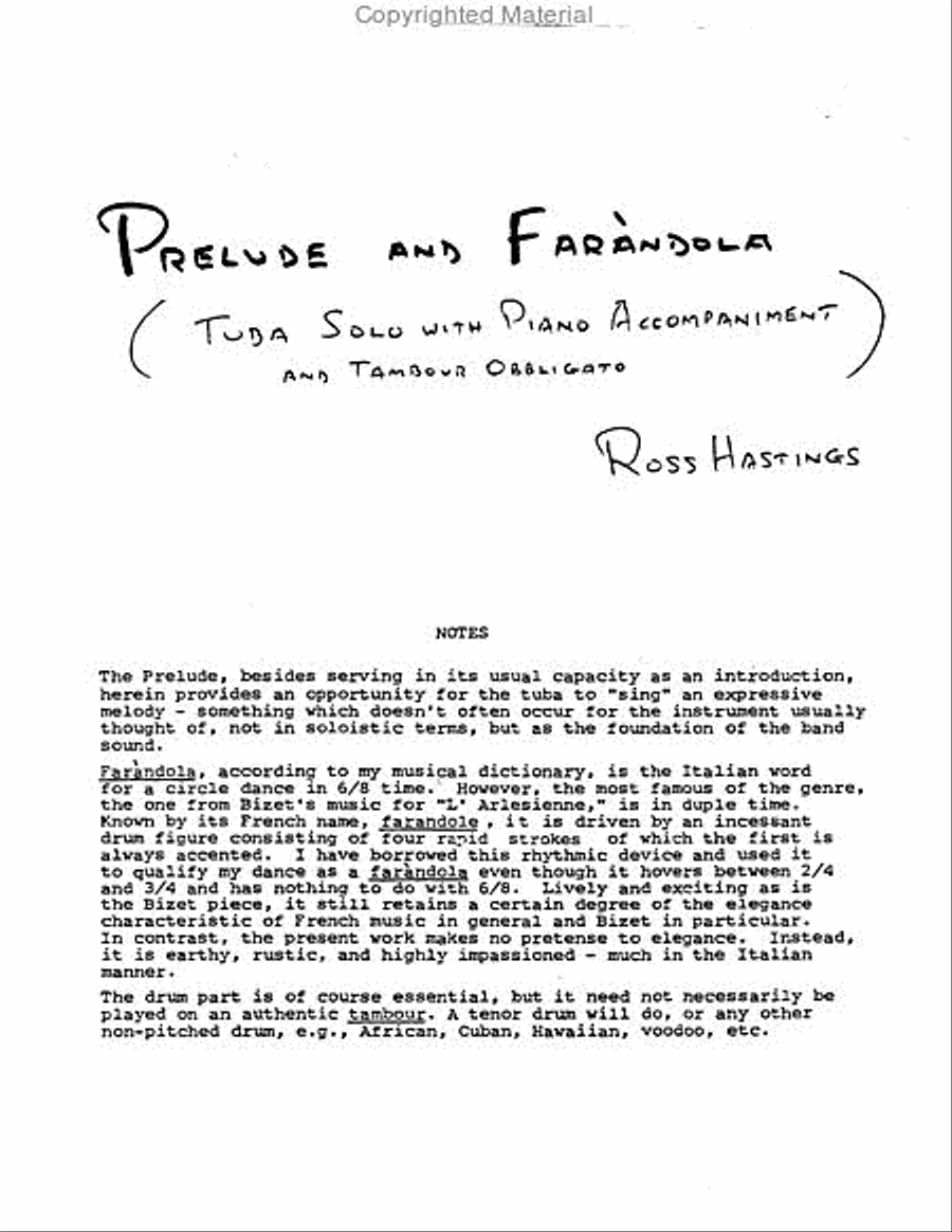 Prelude and Farandola Tuba scores gallery preview page 2