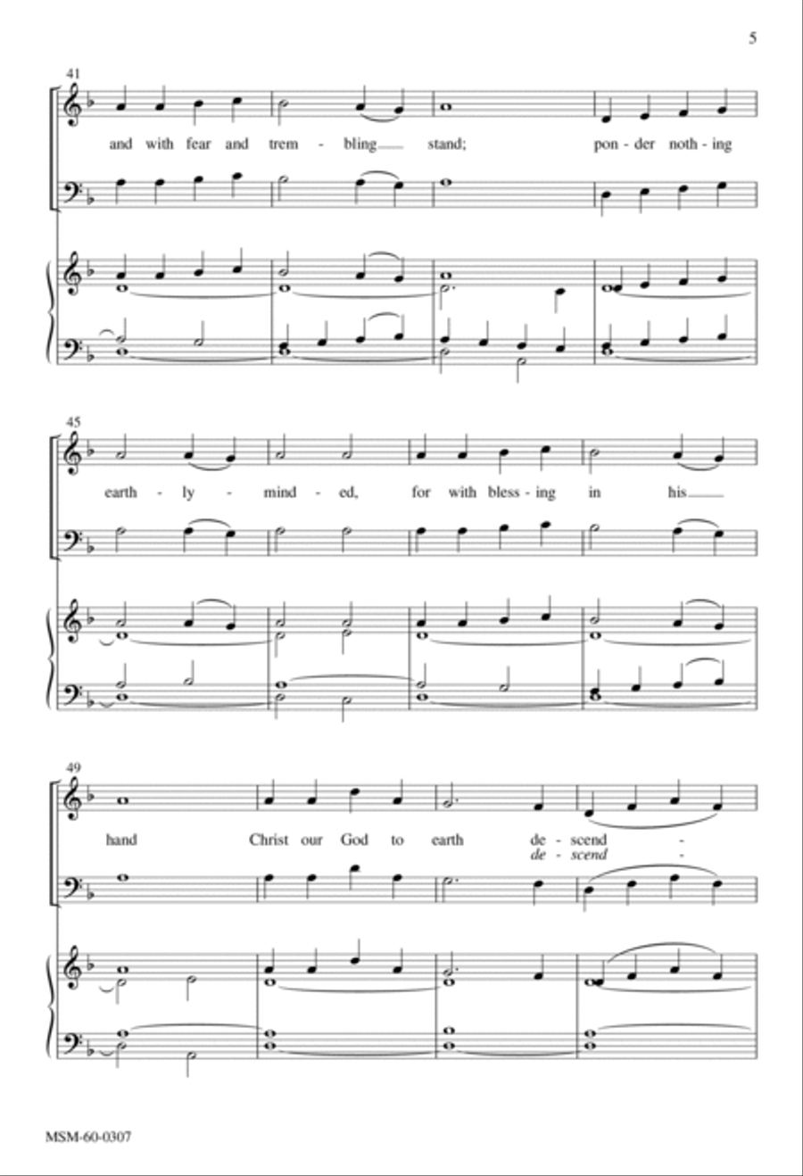 Let All Mortal Flesh Keep Silence 4-Part scores gallery preview page 4