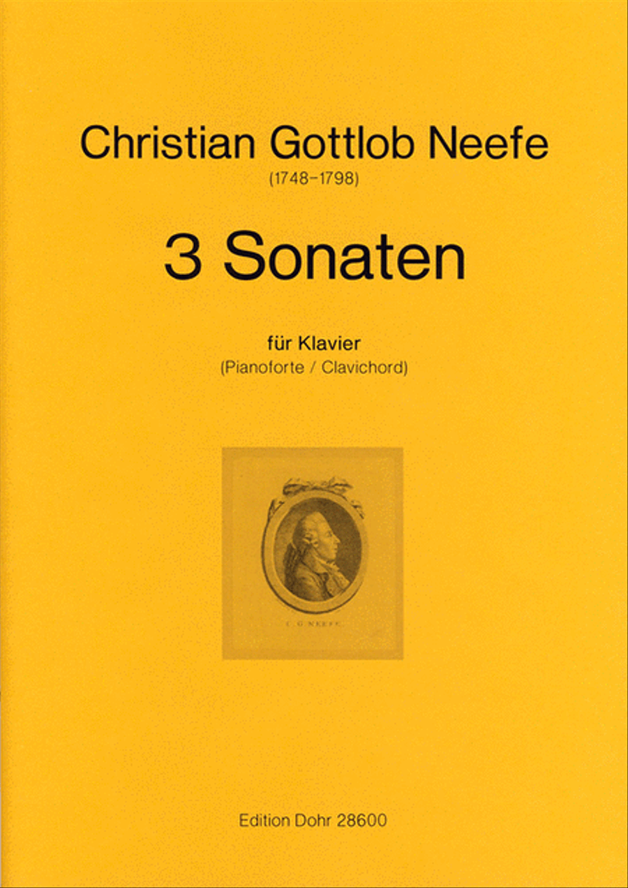 Drei Sonaten für Klavier (Pianoforte/Clavichord) Piano Solo scores gallery preview page 1