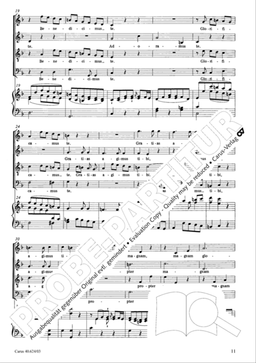 Missa brevis in F major Missa brevis in F major 4-Part scores gallery preview page 12