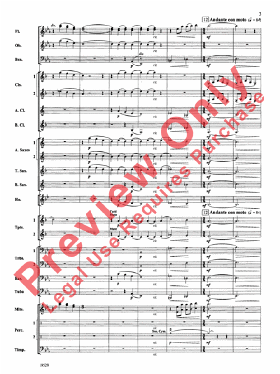 The Road Unknown Concert Band scores gallery preview page 4