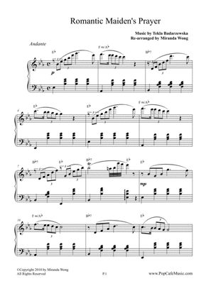 Romantic Maiden Prayer - Easy Piano Solo Version