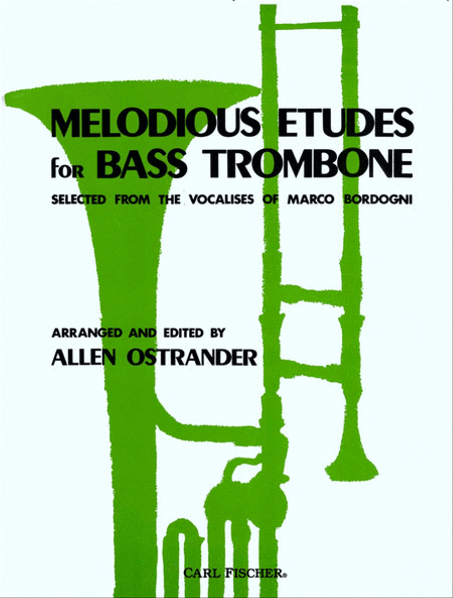 Melodious Etudes For Bass Trombone Trombone scores gallery preview page 1