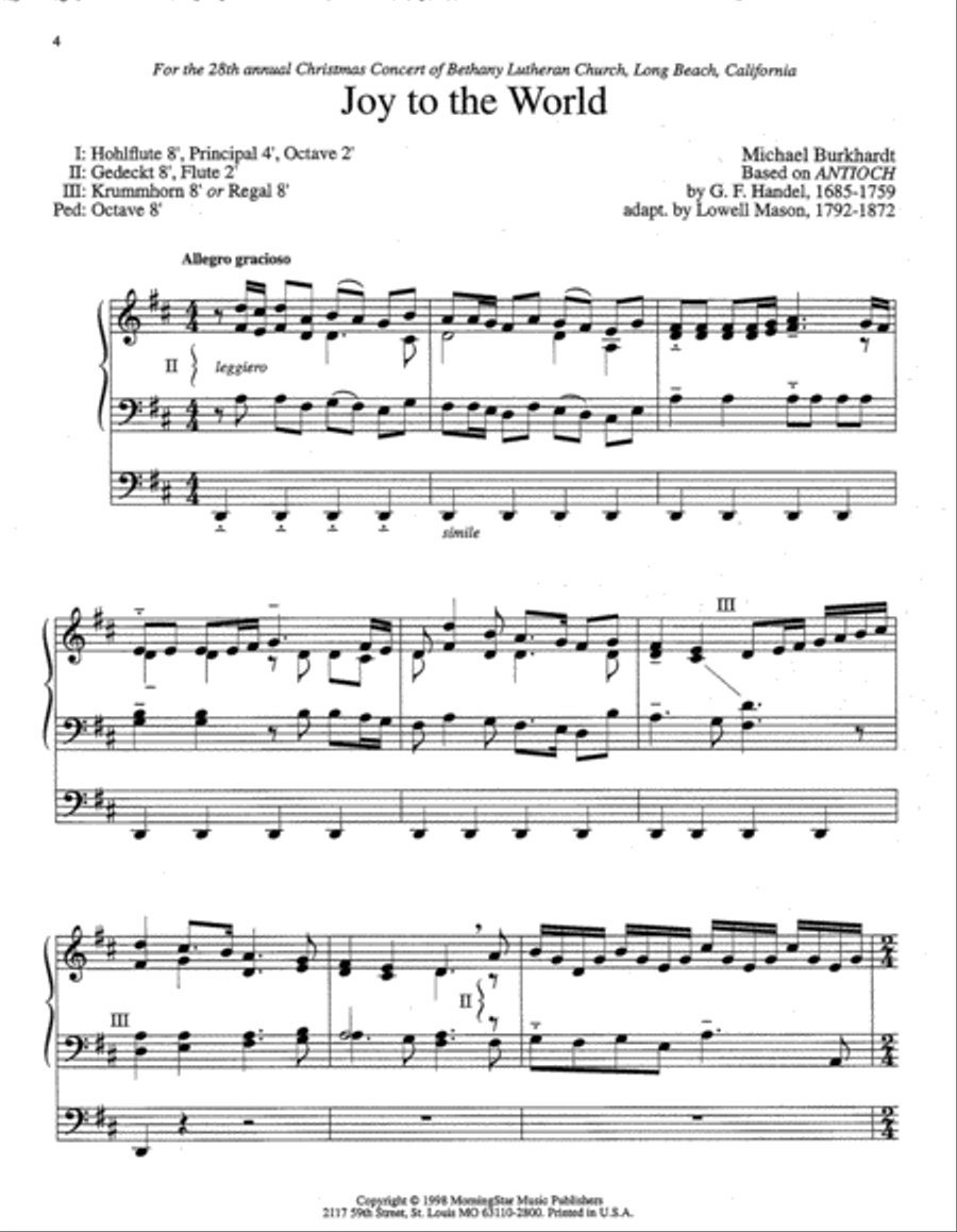 Five Christmas Hymn Improvisations, Set 3 Organ scores gallery preview page 3