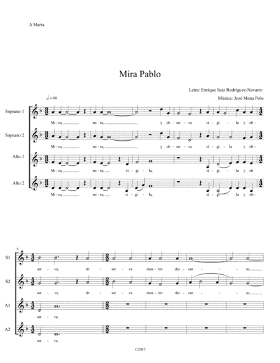 Mira Pablo Mira Pablo SSAA scores gallery preview page 1