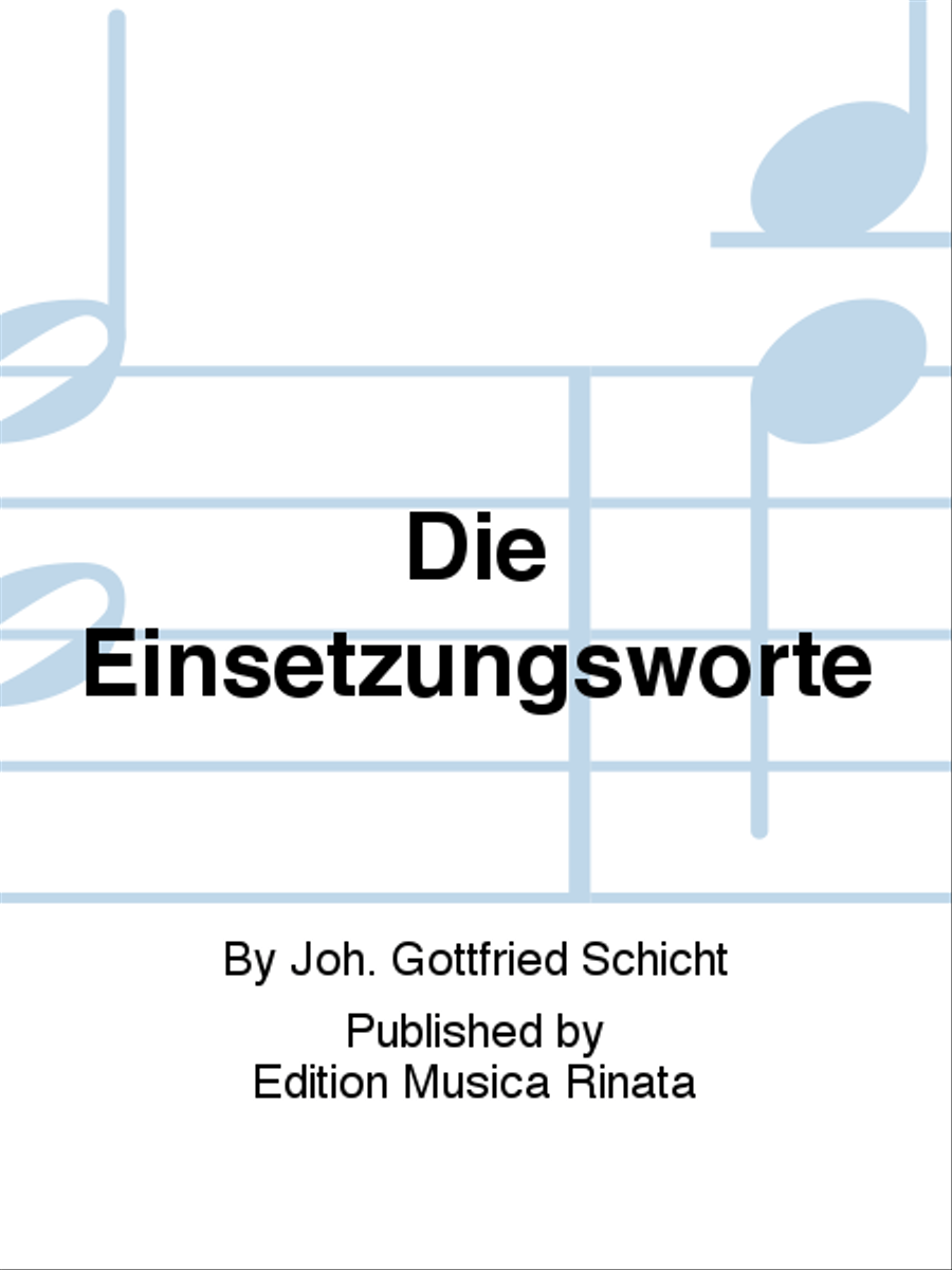 Die Einsetzungsworte Voice Solo scores gallery preview page 1