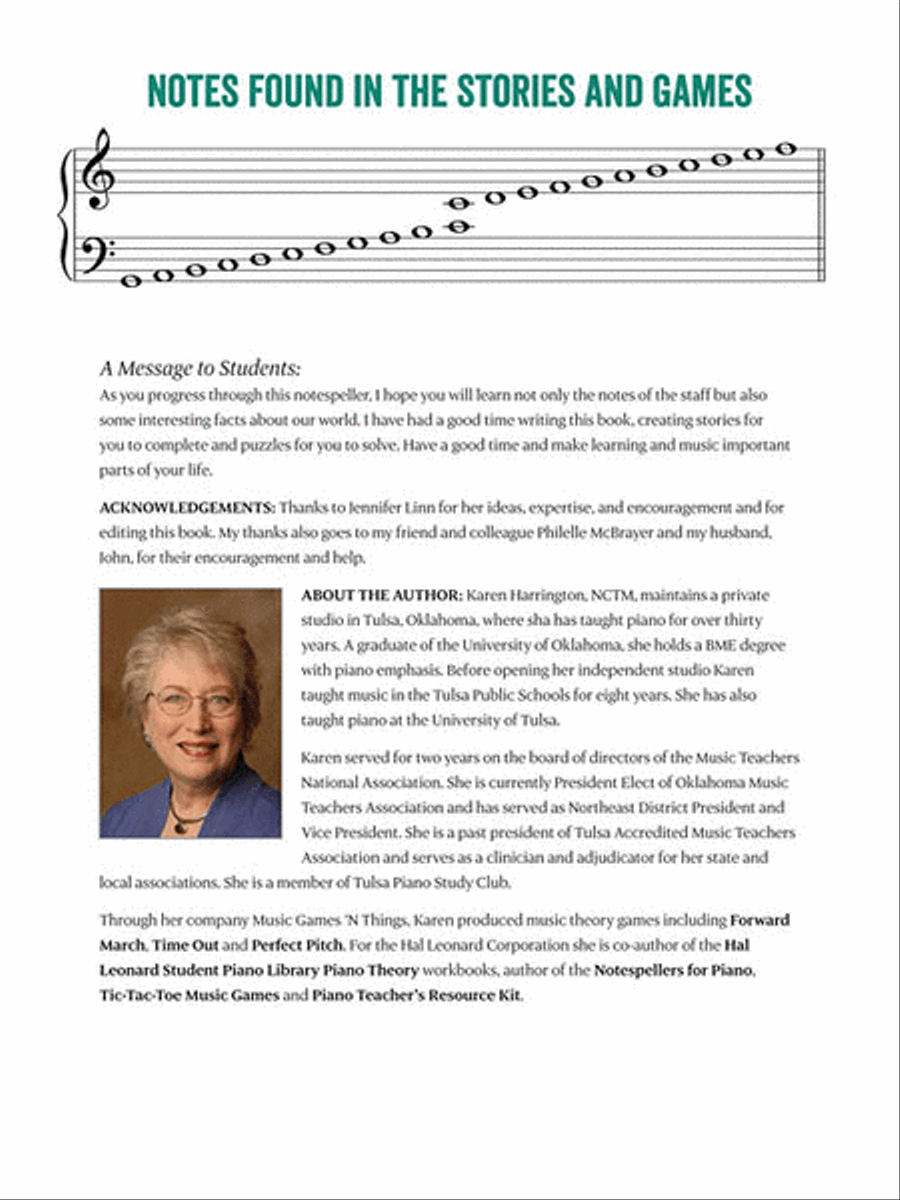 Notespeller Stories & Games – Book 1 Piano Method scores gallery preview page 3