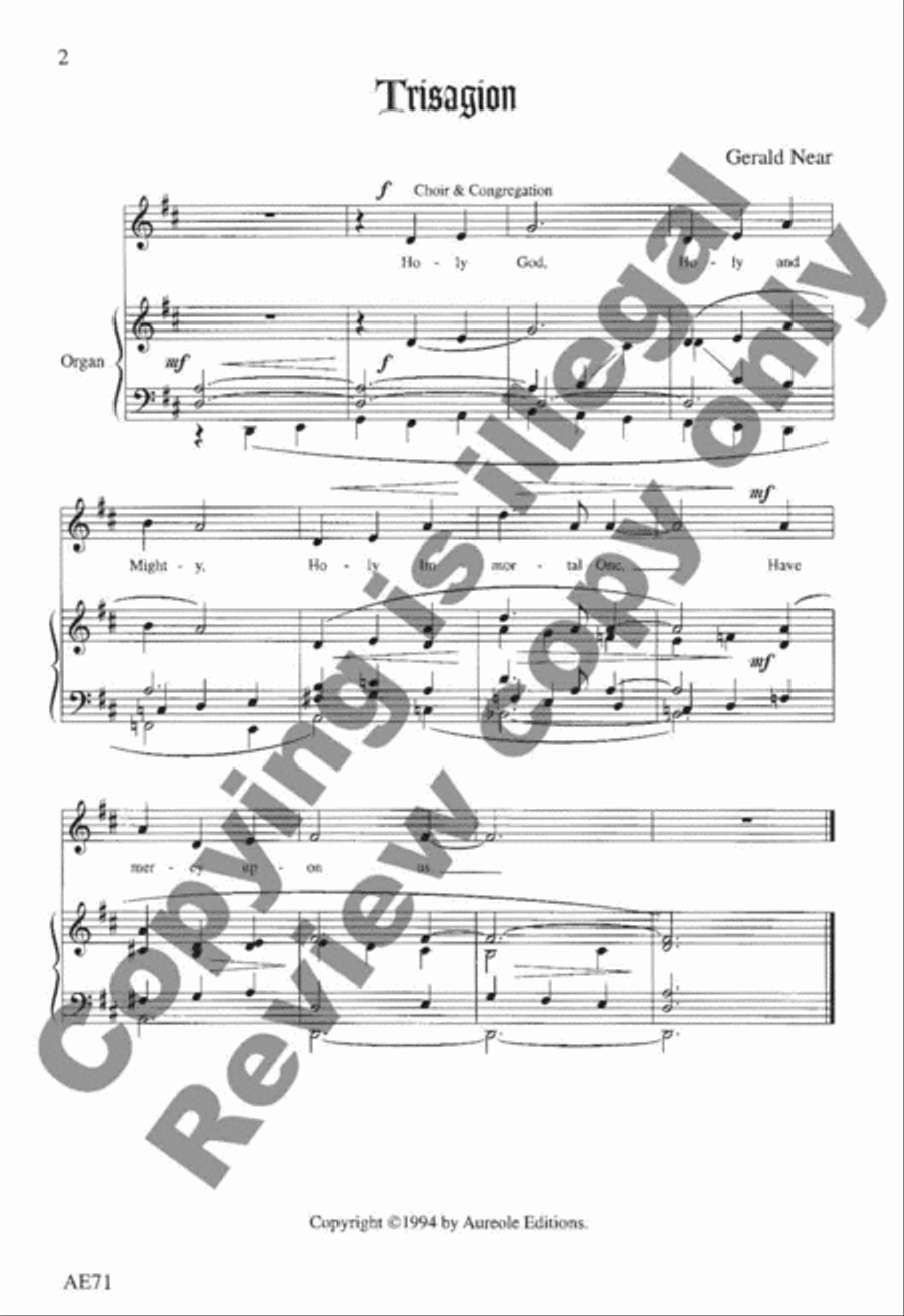 Communion Service, Rite I Unison Choir scores gallery preview page 4
