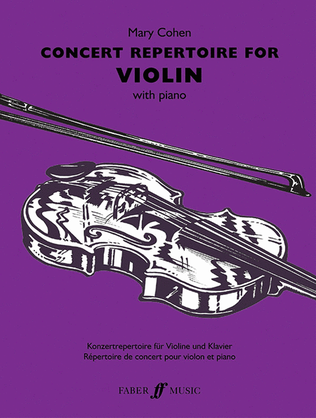 Book cover for Concert Repertoire for Violin