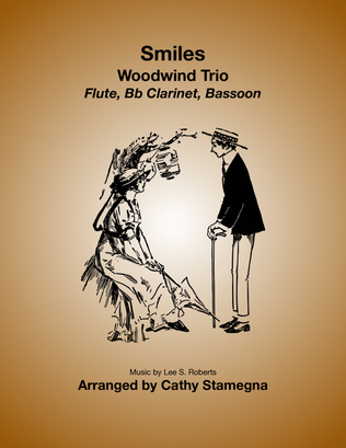 Book cover for Smiles - Woodwind Trio (Flute, Bb Clarinet, Bassoon)