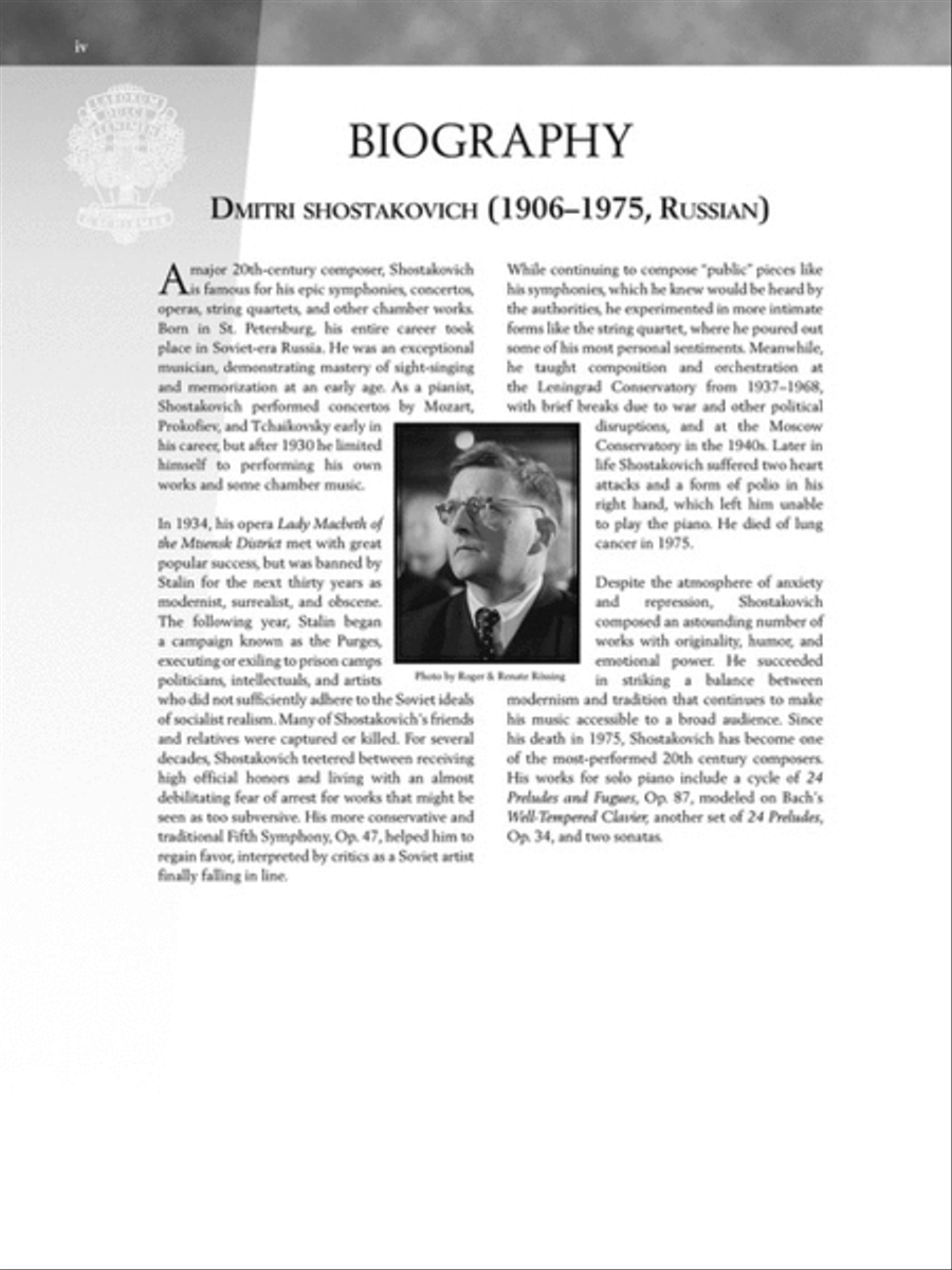 Shostakovich – Children's Notebook, Opus 69 Piano Solo scores gallery preview page 3