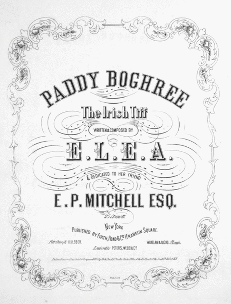 Paddy Boghree. The Irish Tiff