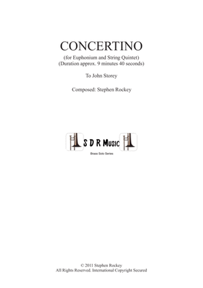 Concertino for Euphonium and String Quintet (Score and Parts)