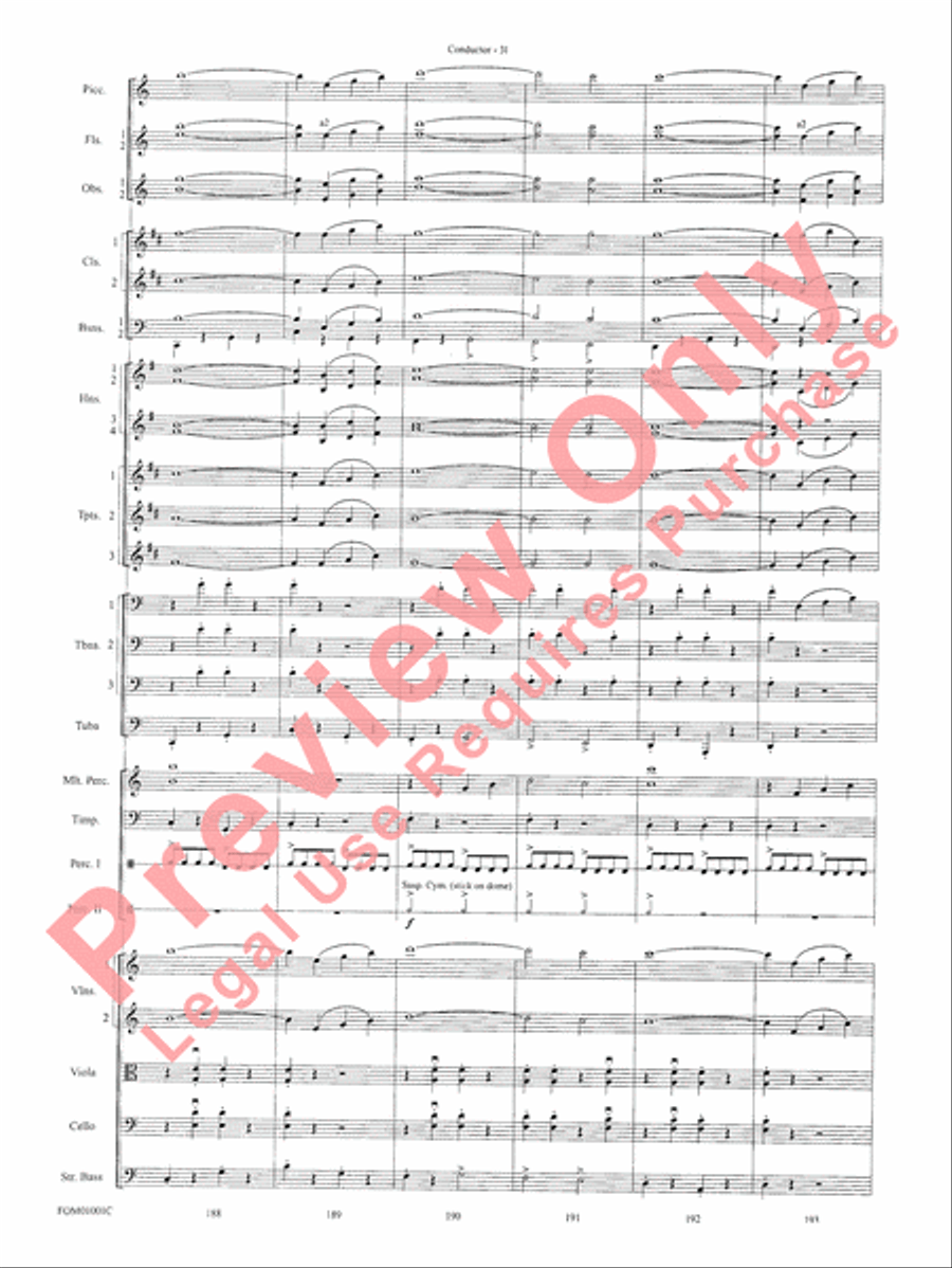 My Fair Lady (Medley) Full Orchestra scores gallery preview page 33
