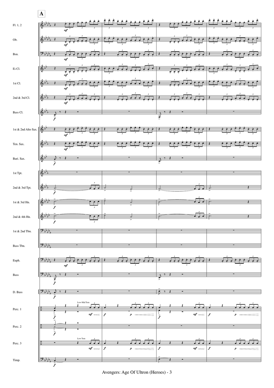 Heroes Concert Band scores gallery preview page 5