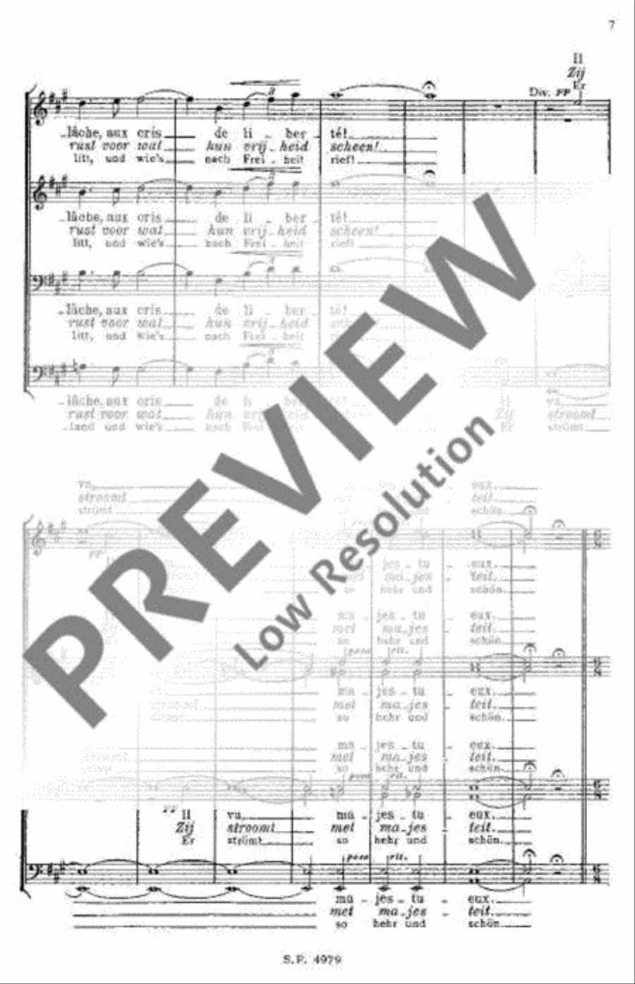 La Meuse La Meuse Men's Choir scores gallery preview page 8
