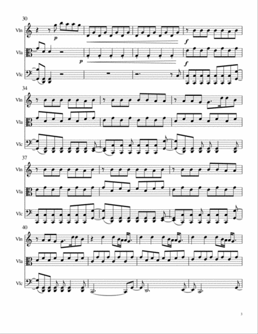 Call Me Maybe String Trio scores gallery preview page 3
