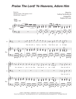 Praise The Lord! Ye Heavens, Adore Him (Duet for Tenor and Bass solo)