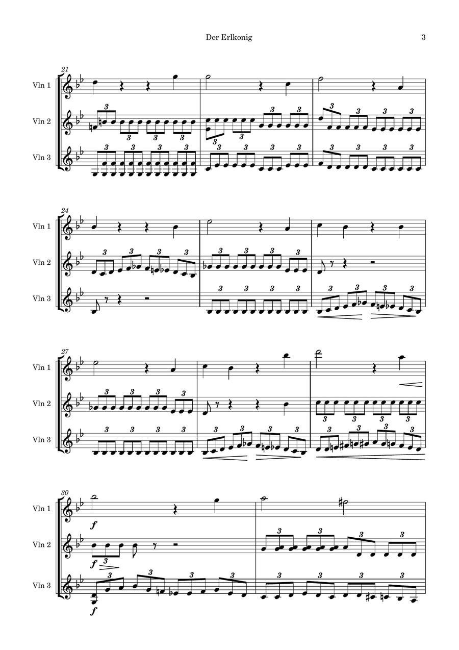 Der Erlkonig String Trio scores gallery preview page 3