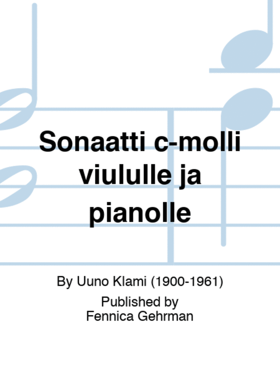 Sonaatti c-molli viululle ja pianolle