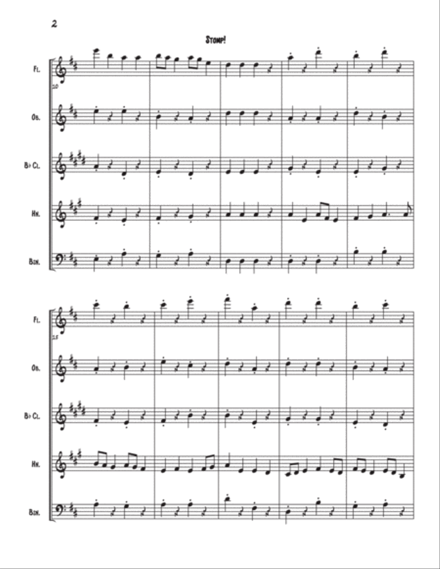 Two Folk Dances Two Folk Dances Woodwind Quintet scores gallery preview page 3