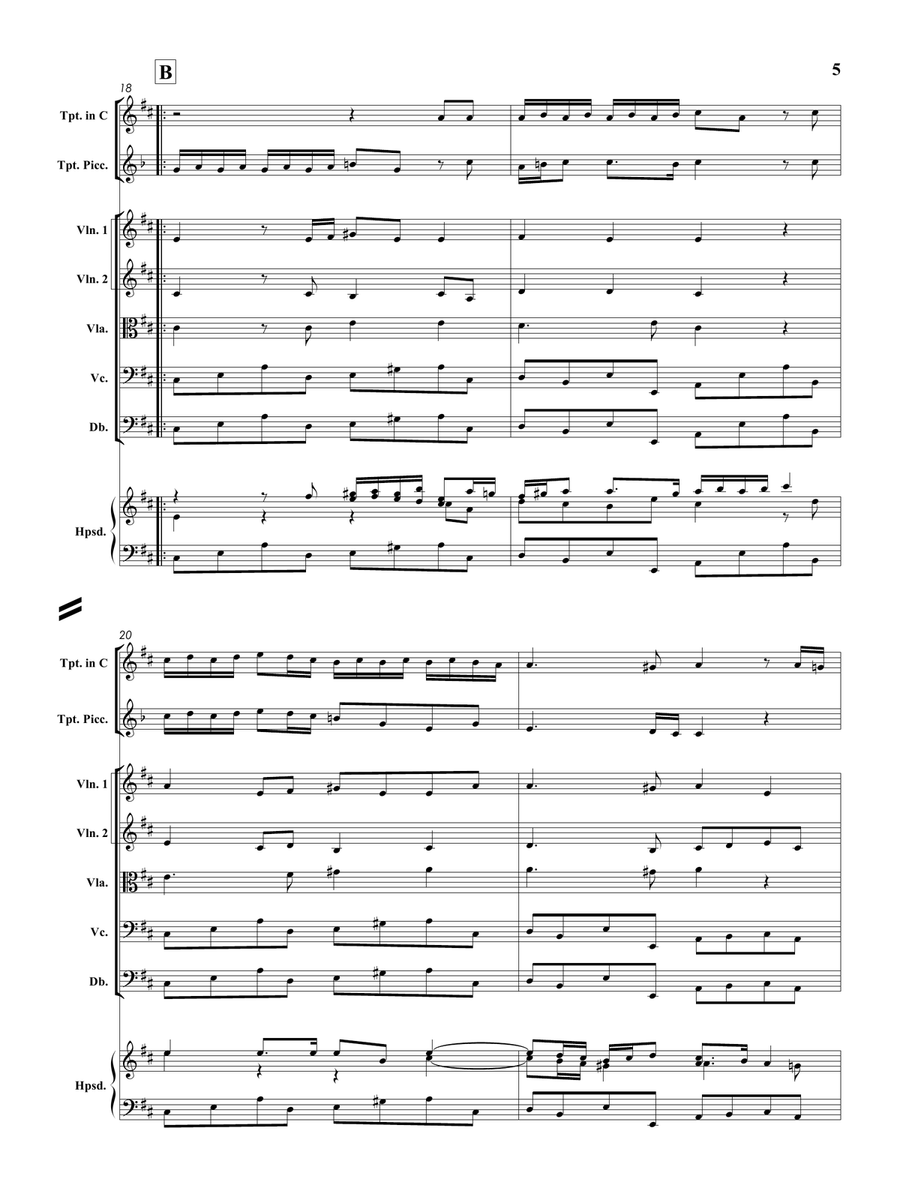Sound the Trumpet (From 'Welcome Ode for James II' - Z. 335) String Orchestra scores gallery preview page 6
