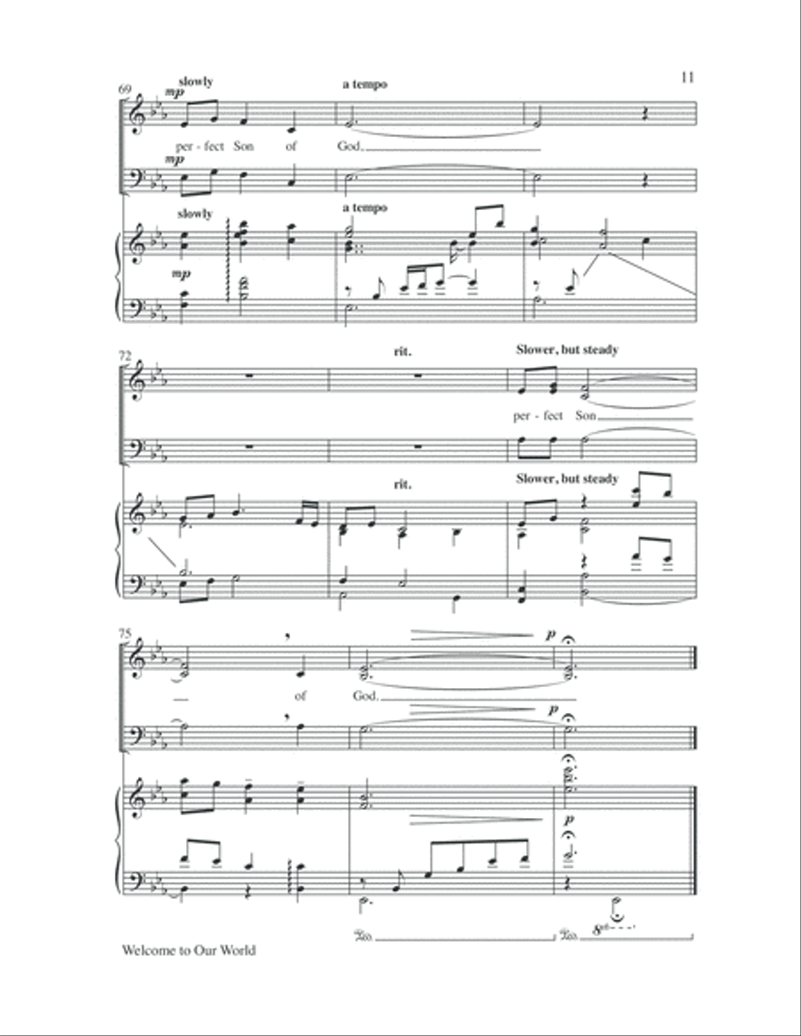 Welcome to Our World 3-Part scores gallery preview page 11