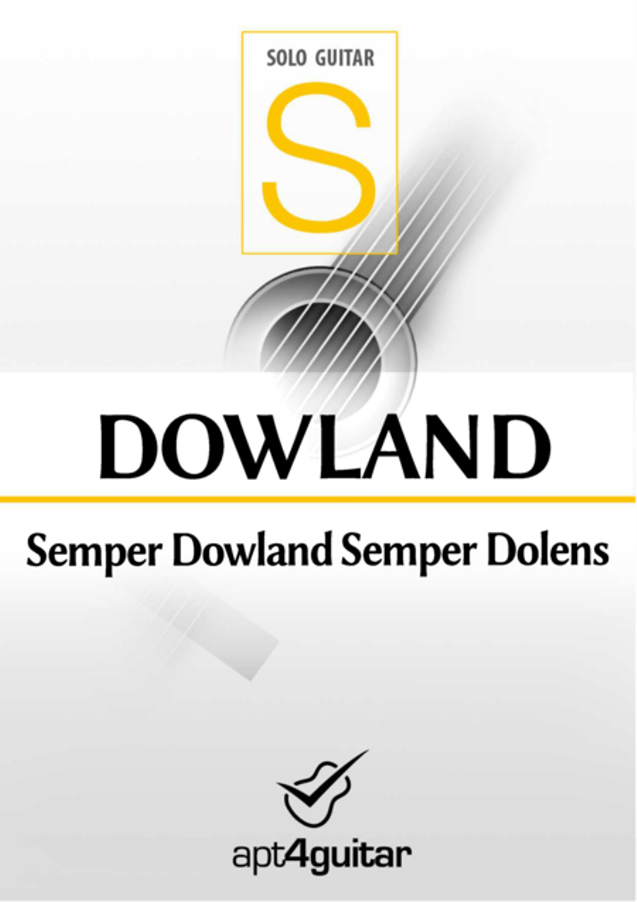 Semper Dowland Semper Dolens Classical Guitar scores gallery preview page 1