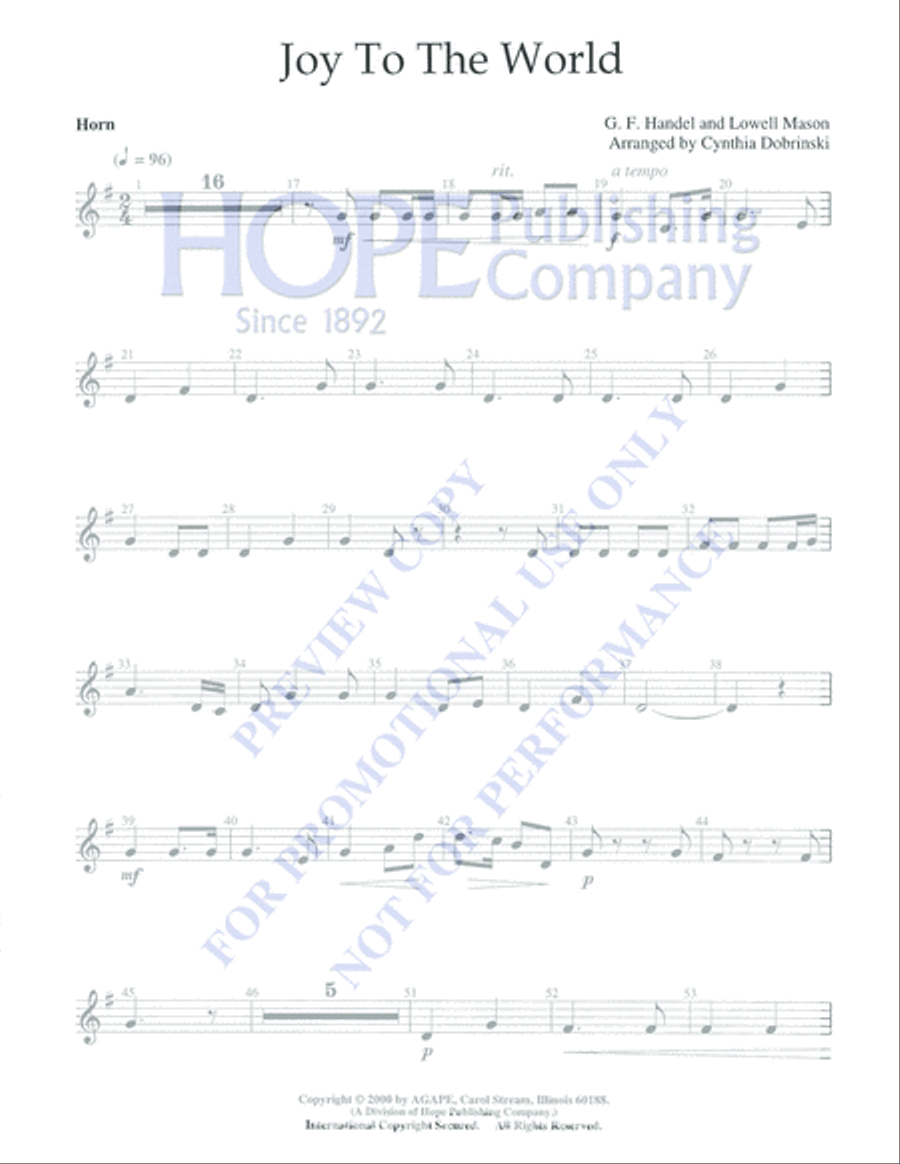 Joy to the World 5-Octaves scores gallery preview page 5