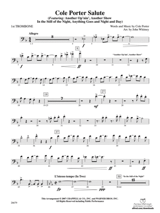 Cole Porter Salute: 1st Trombone