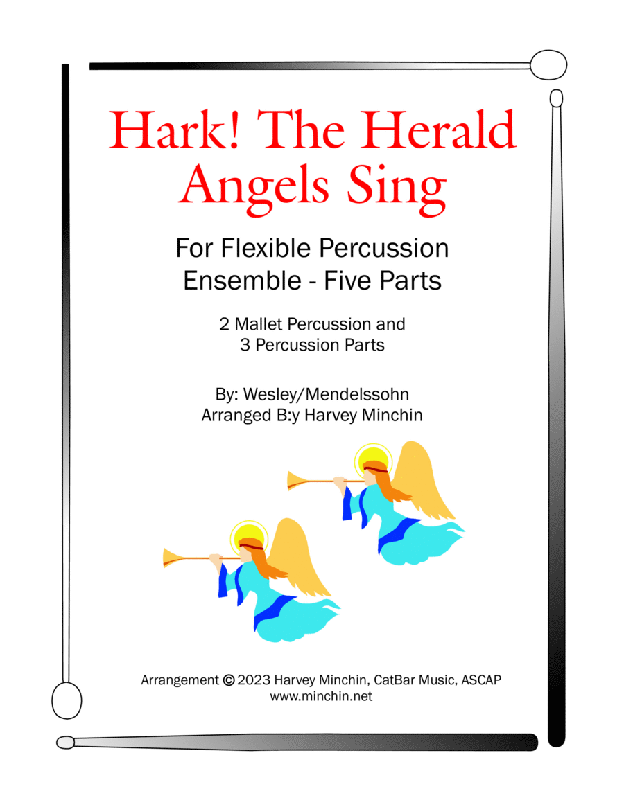 Hark The Herald Angels Sing Percussion Ensemble scores gallery preview page 1