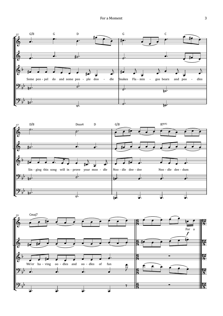 For A Moment Brass Quintet scores gallery preview page 3