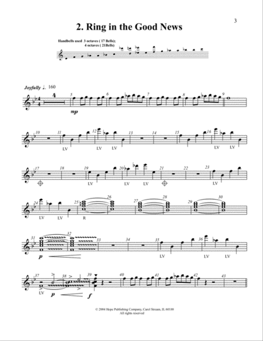 Celebrate the Season Handbell Choir scores gallery preview page 3