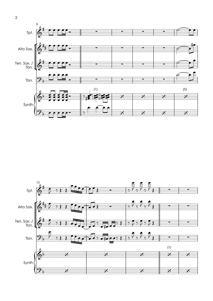 Living In America Small Ensemble scores gallery preview page 4