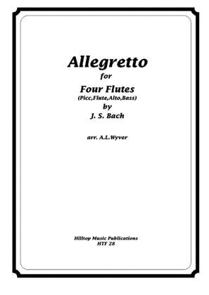 Book cover for Allegretto arr. flute quartet