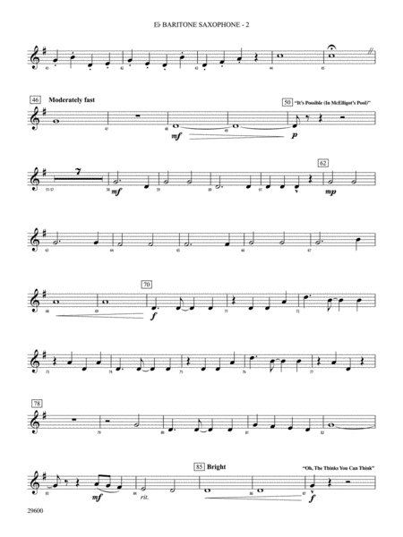 Seussical: The Musical: E-flat Baritone Saxophone