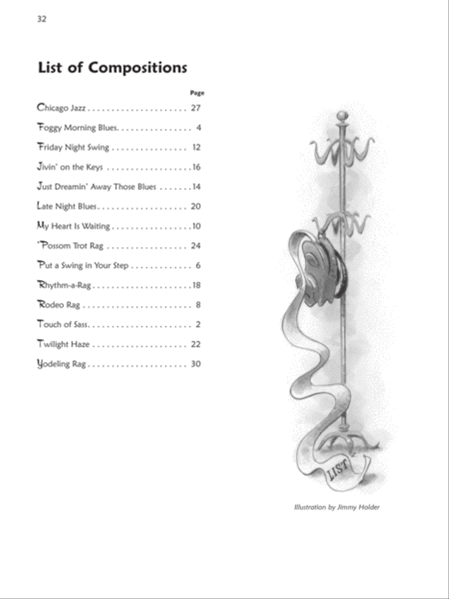 Premier Piano Course -- Jazz, Rags & Blues, Book 4 Piano Method scores gallery preview page 6