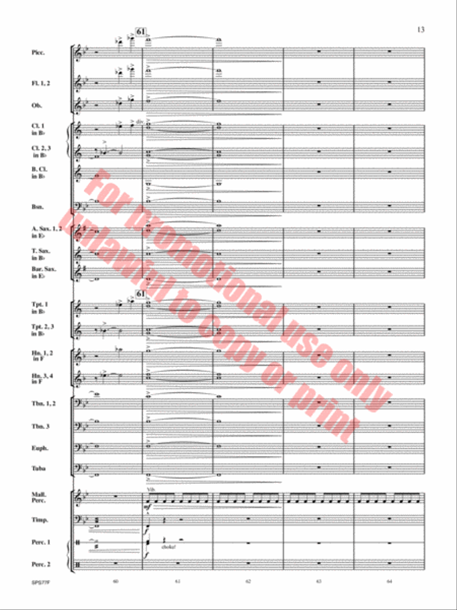 Atlas Rising Concert Band scores gallery preview page 14