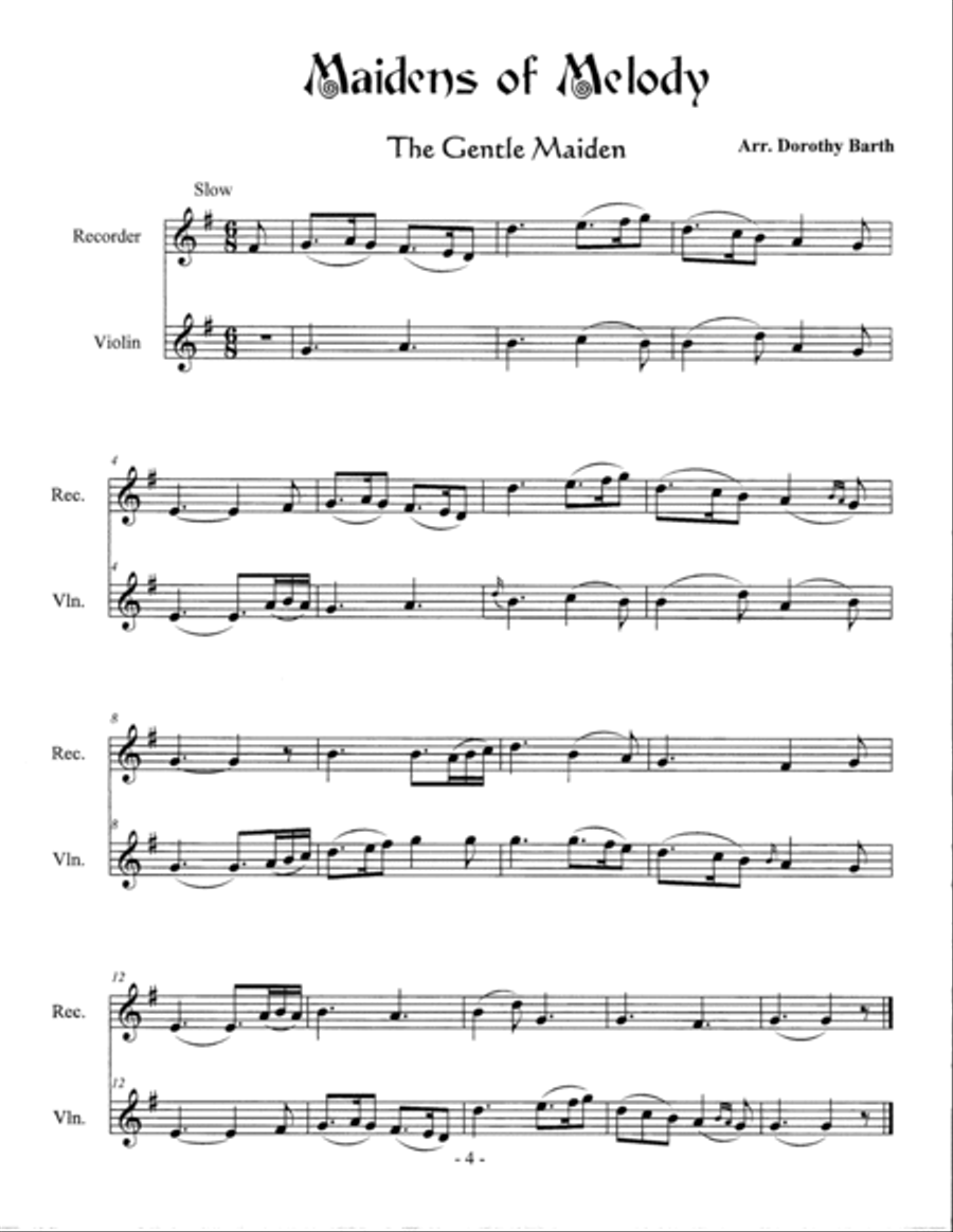 Maidens of Melody (Complete Duo Anthology) Set of Parts scores gallery preview page 5