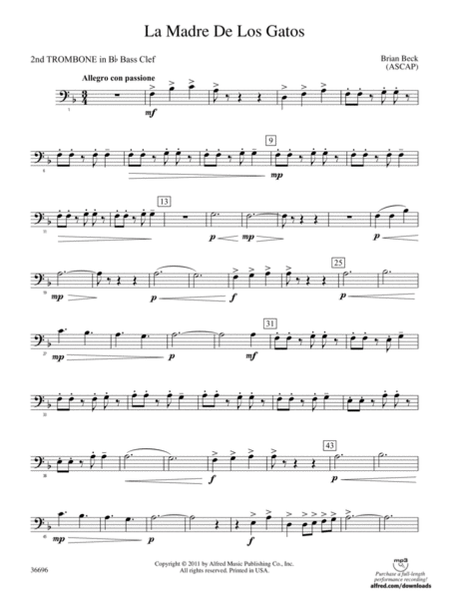 La Madre de los Gatos: (wp) 2nd B-flat Trombone B.C.