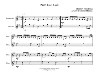 Zum Gali Gali- Soprano Sax and Tenor Sax Duet