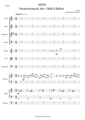 ATON part 10-Orchestermusik Ballett - woodwind, strings, piano, harp, timpani